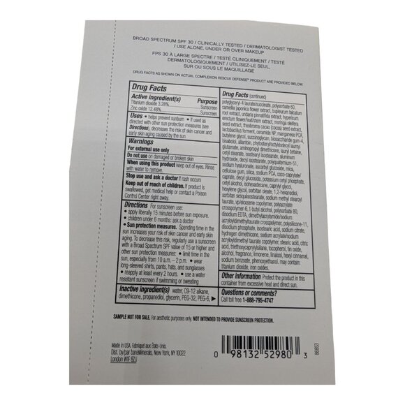 4 BareMinerals Complexion Rescue Defense Samples SPF 30 Hydrating Gel Cream - Picture 6 of 9